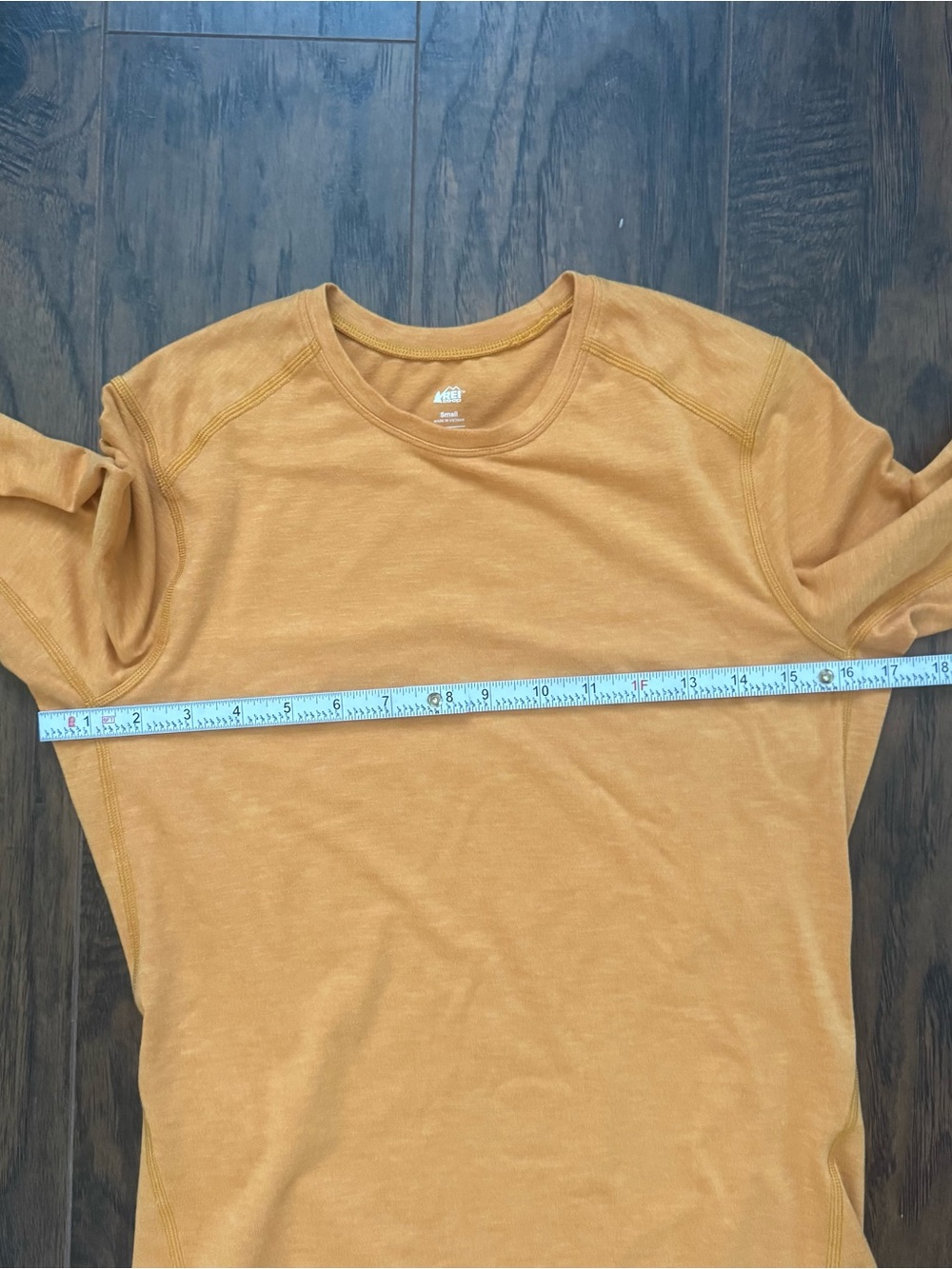 REI Gold Yellow Small Long Sleeve Athletic Tee - Picture 6 of 7
